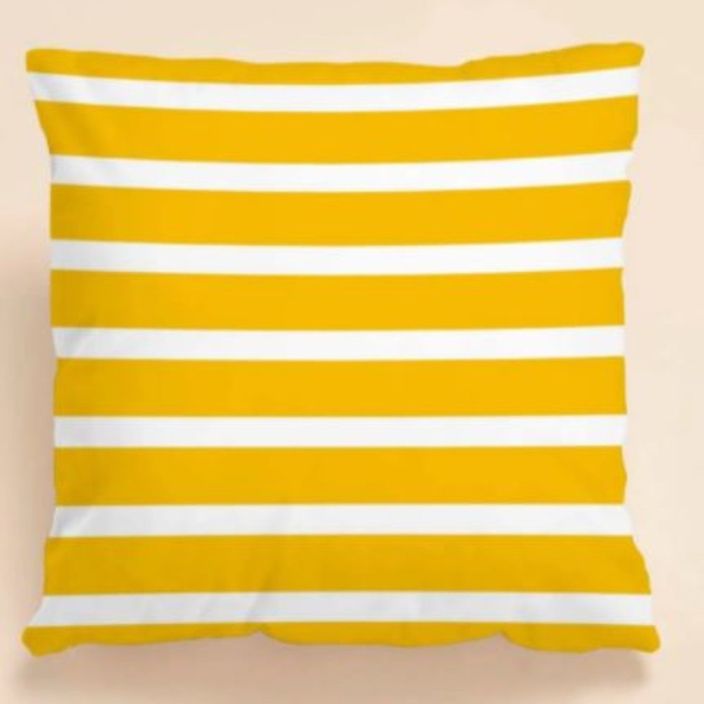 Striped throw pillow